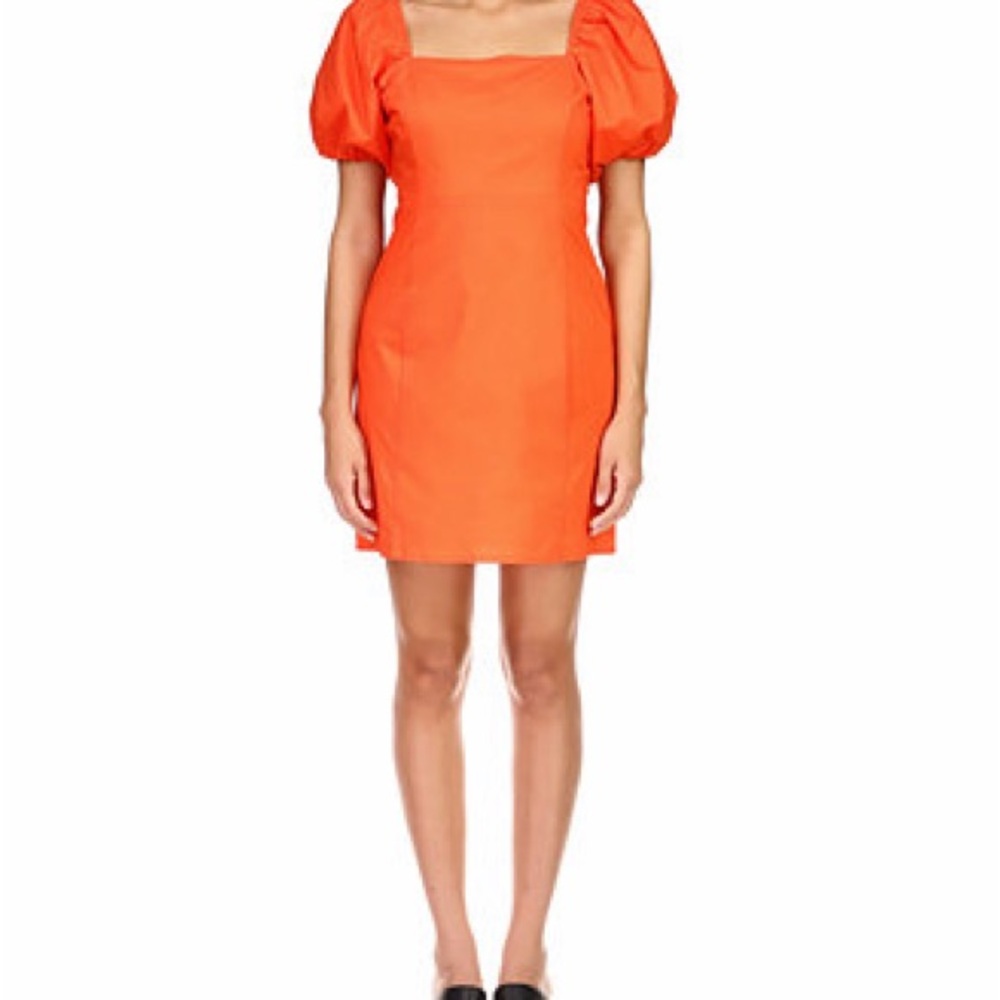 Sanctuary Resort Poplin Dress with Square Neckline